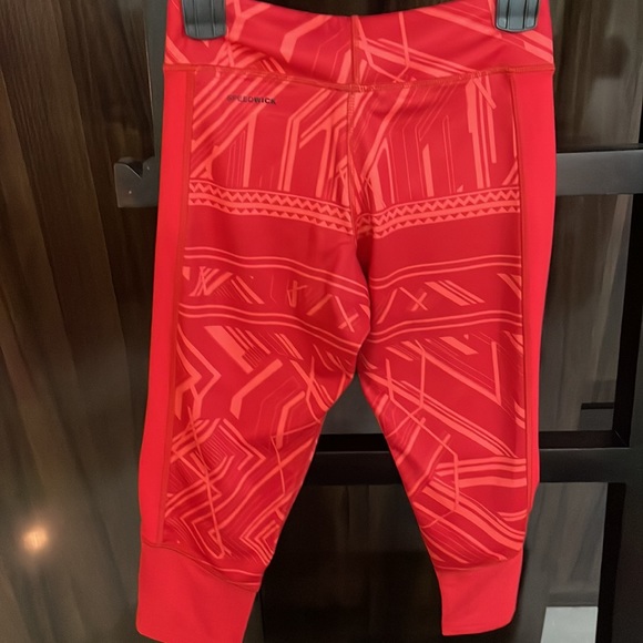 Reebok printed women orange tights. Size S - Picture 3 of 4